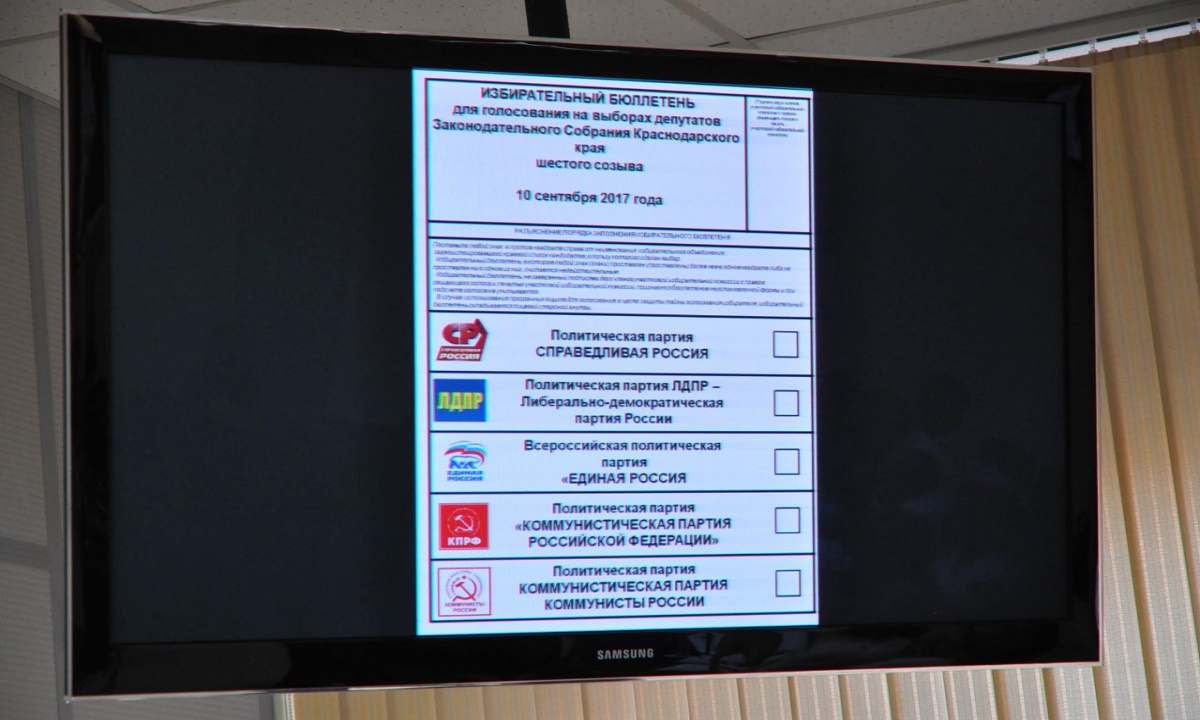 Кубанские партии распределили места в бюллетене