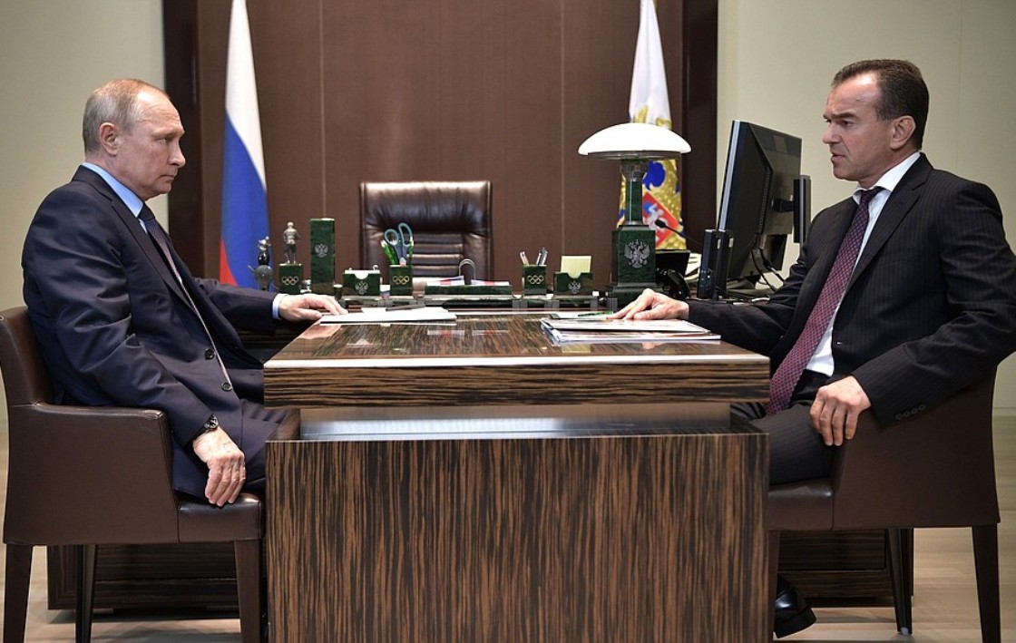 Кондратьев пообещал Путину удвоить ВРП Кубани