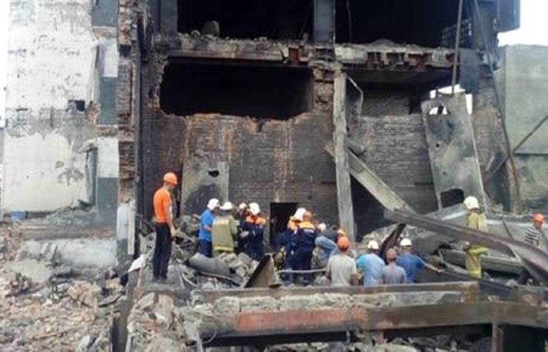 Рабочие погибли при обрушении здания шахты под Ростовом. Фото