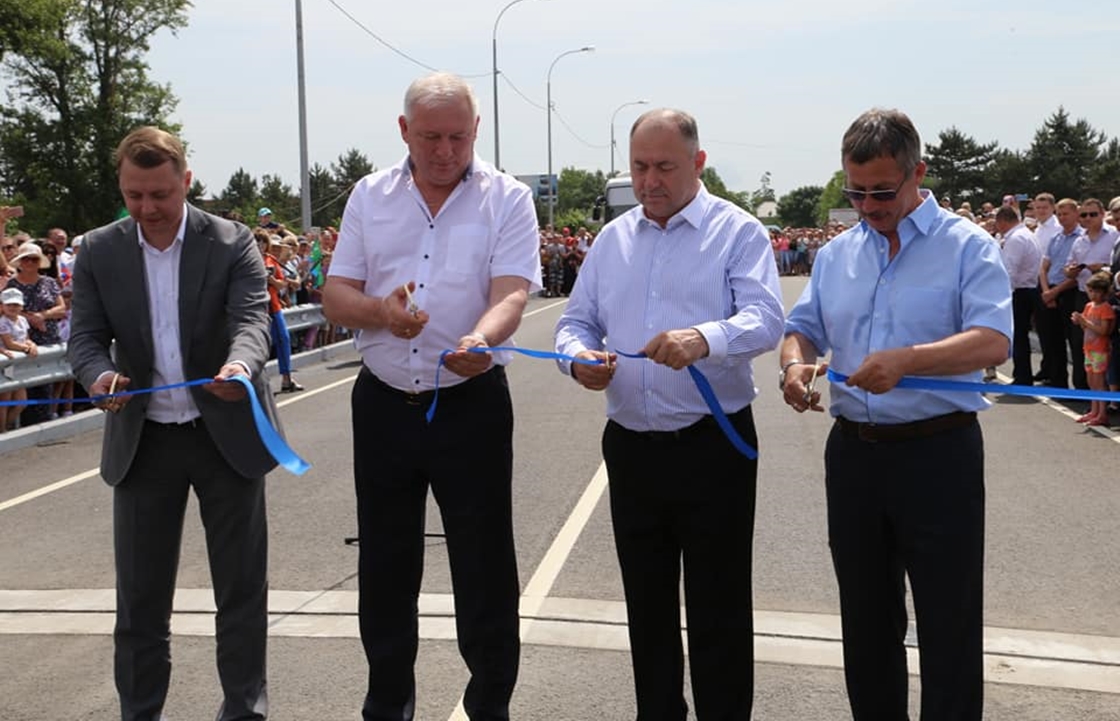 Торжественное открытие моста через реку Абин состоялось в Абинском районе