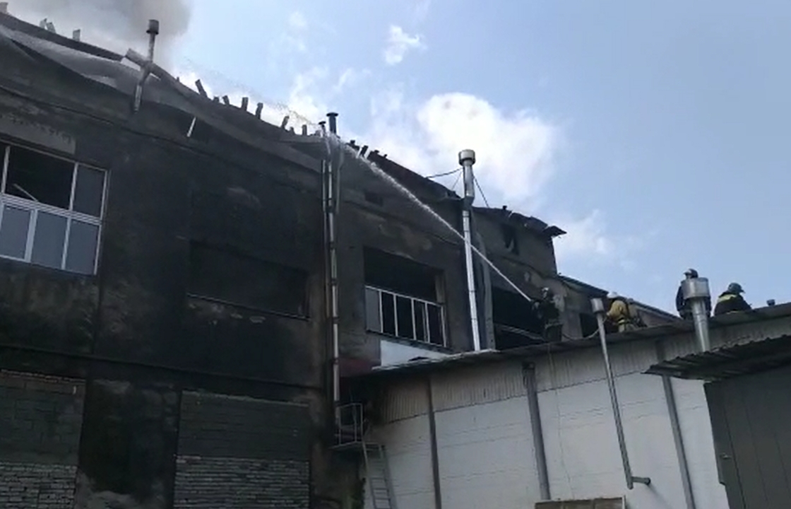 Взрыв газа прогремел в цеху во Владикавказе. Видео