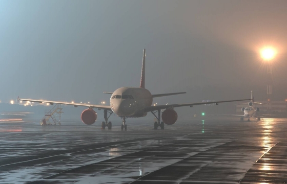 Утренний туман внес коррективы в работу краснодарского аэропорта