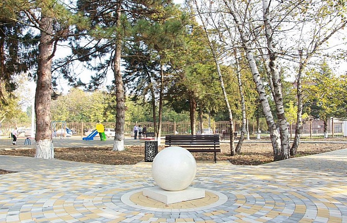 Очередной парк обустроили в Тбилисском районе в рамках нацпроекта
