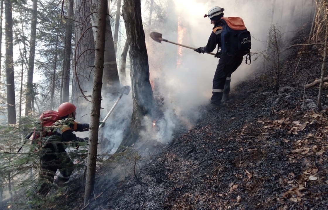 Ликвидация лесного пожара продолжается в Карачаево-Черкесии