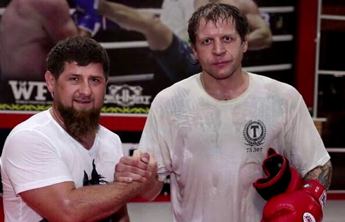 «Мы с Александром чемпионы!» - Кадыров и Емельяненко провели спарринг