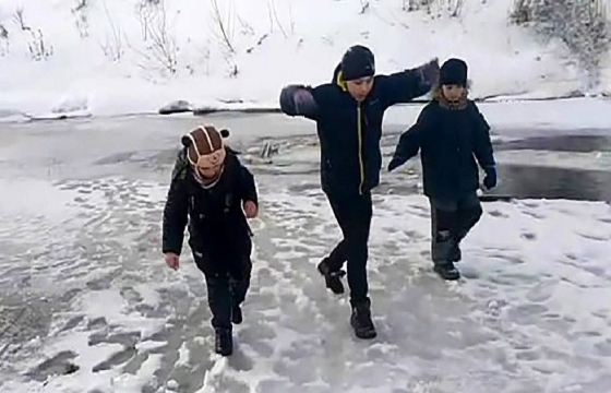Трое мальчишек провалились под лед под Волгоградом