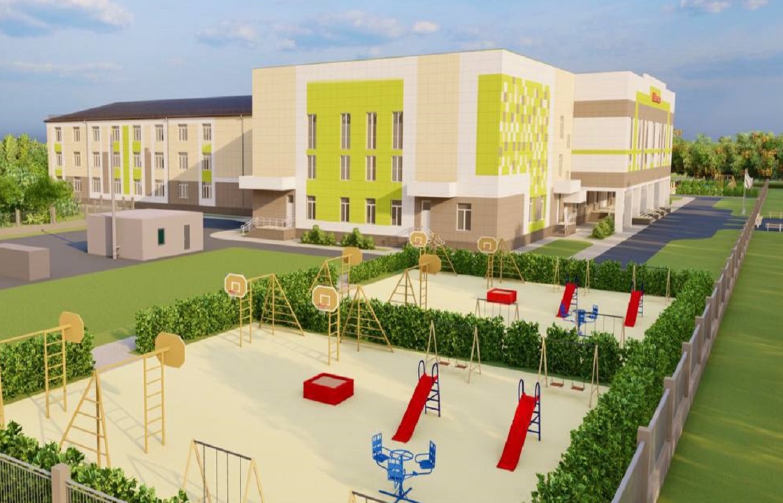 Новую школу строят в Учкекене. Фото