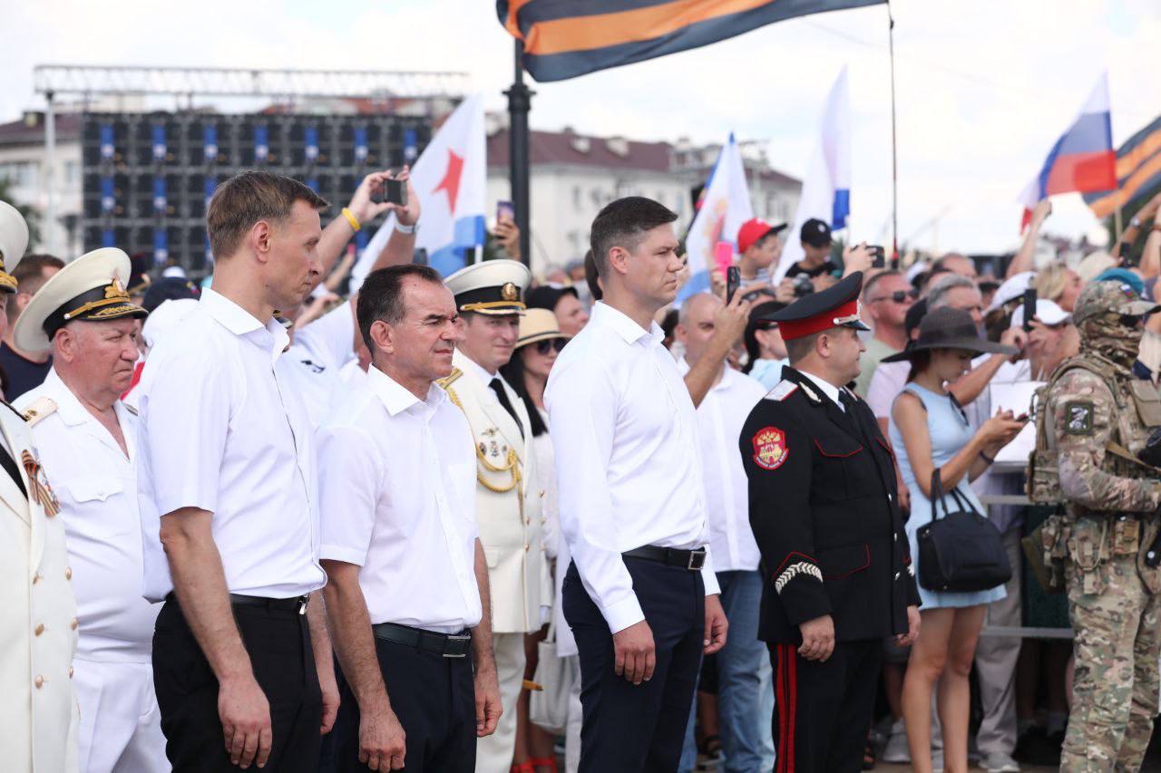 Глава Кубани посетил Новороссийск в День ВМФ