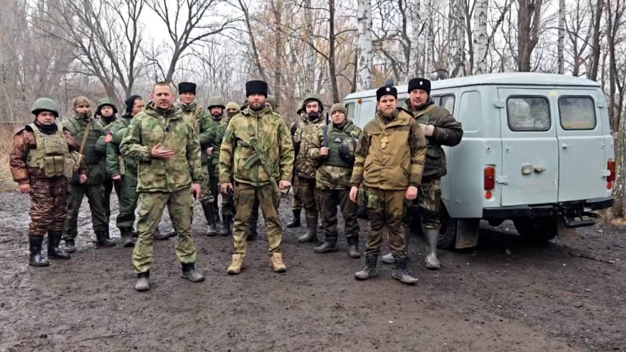 Находящиеся на передовой бойцы казачьей бригады "Терек" благодарят за помощь депутата Демченко