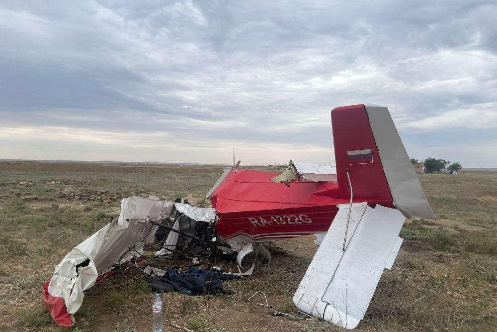 В Калмыкии произошло крушение легкомоторного самолета