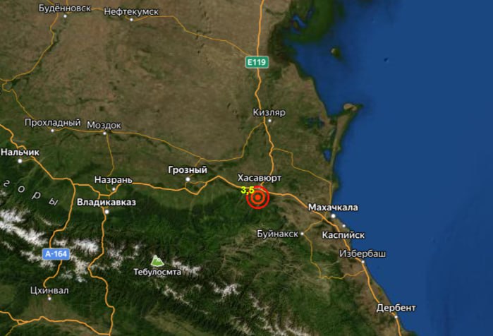 Землетрясение магнитудой 3,5 произошло в Дагестане
