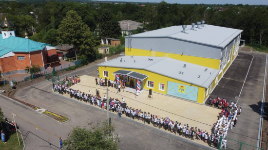 Новый спортивный зал открыли в Отрадненском районе по поручению губернатора Кубани
