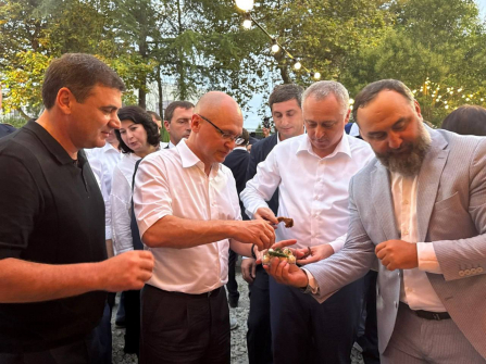 Бадра Гунба и Сергей Кириенко обсудили модернизацию Абхазского многоотраслевого колледжа