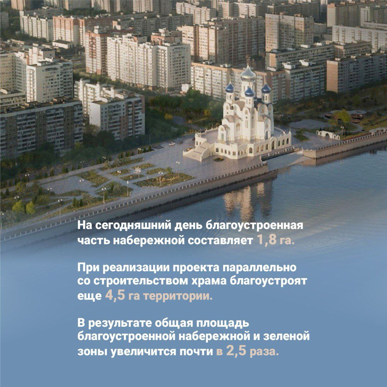 При строительстве храма в честь Собора Пресвятой Богородицы в «Юбилейном» микрорайоне Краснодара проведут дополнительное озеленение