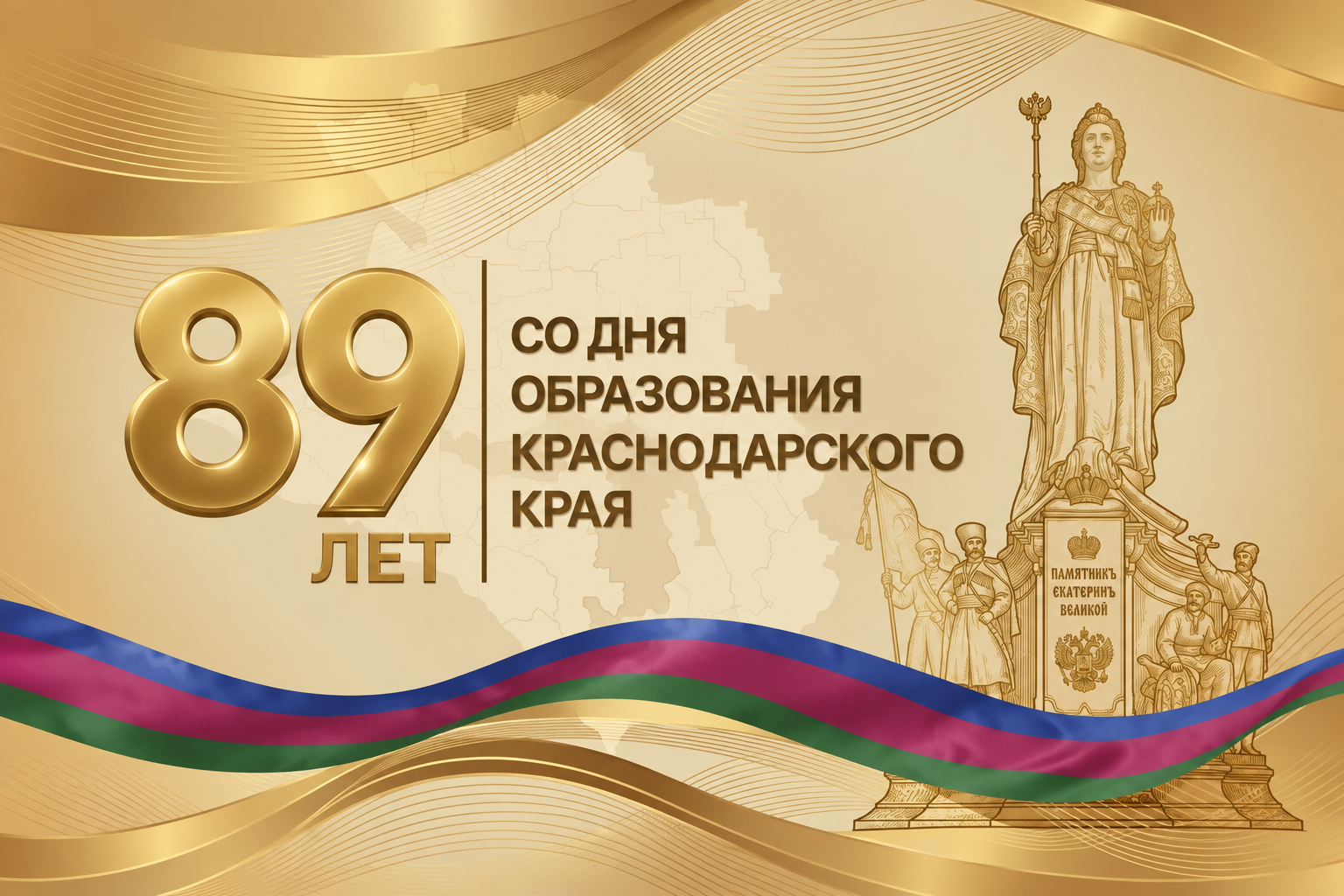 Краснодарский край отмечает 89-летие со дня образования