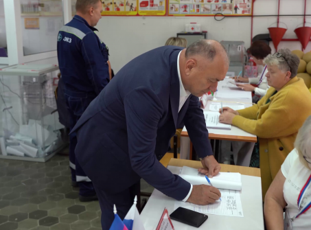 Демченко проголосовал в Абинске