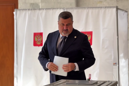 Федор Щукин проголосовал на выборах в Дагестане