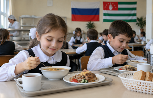 Россия помогла запустить горячее питание в школах Абхазии
