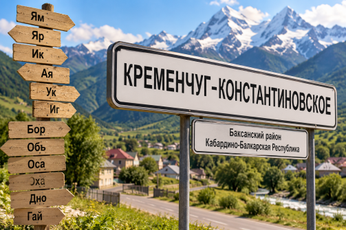 Росреестр назвал село в КБР рекордсменом по длине названия без пробелов